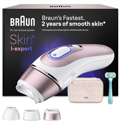 Braun Smart IPL Geräte Haarentfernung Skin i·expert 7, PL7311, Rosegold Alternative Laser Haarentfernung für Zuhause, Dauerhafte Haarentfernung, Inkl. Etui, Venus Rasierer Und 3 Aufsätze Braun Smart IPL Geräte Haarentfernung Skin i·expert 7, PL7311, Rosegold Alternative Laser Haarentfernung für Zuhause, Dauerhafte Haarentfernung, Inkl. Etui, Venus Rasierer Und 3 Aufsätze