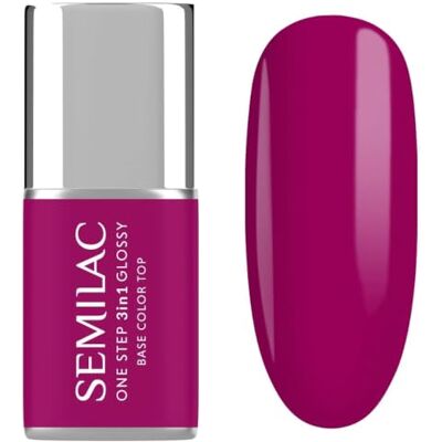 Semilac One Step 3in1 S595 Bright Purple Leuchtendes Violett 7ml One Step Hochglanz deckend UV nail polish Gel polish Semilac One Step 3in1 S595 Bright Purple Leuchtendes Violett 7ml One Step Hochglanz deckend UV nail polish Gel polish