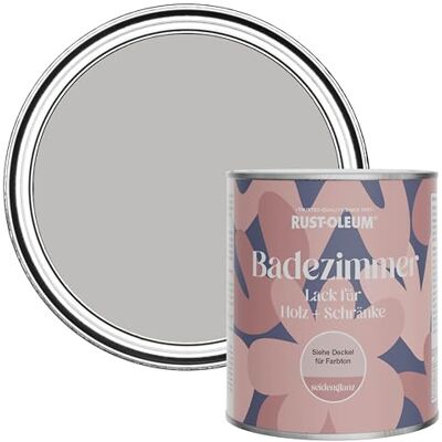 Rust-Oleum Grey Moisture Resistant Bathroom Wood and Cabinet Paint in Satin Finish Flint 750ml Rust-Oleum Grey Moisture Resistant Bathroom Wood and Cabinet Paint in Satin Finish Flint 750ml