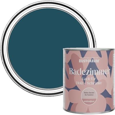 Rust-Oleum Blue Moisture Resistant Bathroom Wood and Cabinet Paint in Satin Finish COMMODORE BLUE 750ml Rust-Oleum Blue Moisture Resistant Bathroom Wood and Cabinet Paint in Satin Finish COMMODORE BLUE 750ml