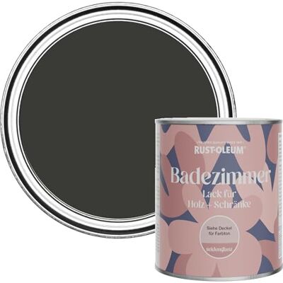 Rust-Oleum Black Moisture Resistant Bathroom Wood and Cabinet Paint in Satin Finish DARK MAGIC 750ml Rust-Oleum Black Moisture Resistant Bathroom Wood and Cabinet Paint in Satin Finish DARK MAGIC 750ml
