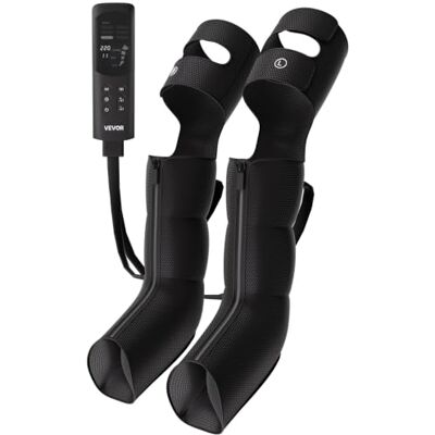 VEVOR Beinmassagegerät Lymphdrainage Luftkompression 9 Intensitätsstufen für Tägliche Entspannung, 6 Massageprogramme 3 Wärmestufen Automatische Abschaltfunktion, inkl. Aufbewahrungstasche Adapter VEVOR Beinmassagegerät Lymphdrainage Luftkompression 9 Intensitätsstufen für Tägliche Entspannung, 6 Massageprogramme 3 Wärmestufen Automatische Abschaltfunktion, inkl. Aufbewahrungstasche Adapter