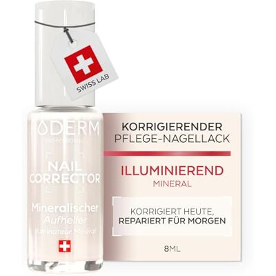 PODERM Nagelpflege Lack Korrigierend & Perfektionierend – Illuminierend 8 ML Verstärkt den natürlichen Glanz Lichtreflektierende Mikro-Mineralien Entwickelt von einem Podologen in der Schweiz PODERM Nagelpflege Lack Korrigierend & Perfektionierend – Illuminierend 8 ML Verstärkt den natürlichen Glanz Lichtreflektierende Mikro-Mineralien Entwickelt von einem Podologen in der Schweiz