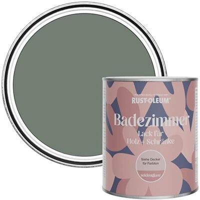Rust-Oleum Green Moisture Resistant Bathroom Wood and Cabinet Paint in Satin Finish Serenity 750ml Rust-Oleum Green Moisture Resistant Bathroom Wood and Cabinet Paint in Satin Finish Serenity 750ml