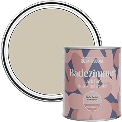 Rust-Oleum Grey Moisture Resistant Bathroom Wood and Cabinet Paint in Satin Finish Half Light 750ml Rust-Oleum Grey Moisture Resistant Bathroom Wood and Cabinet Paint in Satin Finish Half Light 750ml