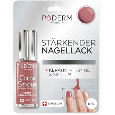 PODERM Nagelhärter Lack Rosewood Repariert und Stärkt durch Semipermanenten Nagellack Geschädigte und Geschwächte Nägel Biotin und Keratin Entwickelt von einem Podologen in der Schweiz PODERM Nagelhärter Lack Rosewood Repariert und Stärkt durch Semipermanenten Nagellack Geschädigte und Geschwächte Nägel Biotin und Keratin Entwickelt von einem Podologen in der Schweiz