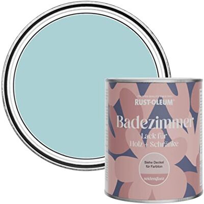 Rust-Oleum Blue Moisture Resistant Bathroom Wood and Cabinet Paint in Satin Finish Little Cyclades 750ml Rust-Oleum Blue Moisture Resistant Bathroom Wood and Cabinet Paint in Satin Finish Little Cyclades 750ml