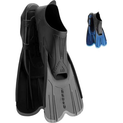 CRESSI Adult Short Light Swim Fins with Self-Adjustable Comfortable Full Foot Pocket Perfect for Traveling Agua Short: Made in Italy CRESSI Adult Short Light Swim Fins with Self-Adjustable Comfortable Full Foot Pocket Perfect for Traveling Agua Short: Made in Italy