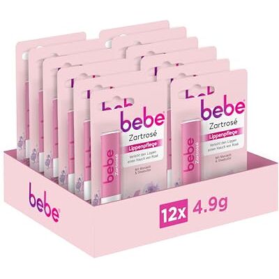 bebe Zartrosé Lippenpflege Lippenpflegestift, 12 x 4.9g bebe Zartrosé Lippenpflege Lippenpflegestift, 12 x 4.9g