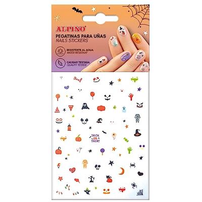 Alpino Halloween Alpine selbstklebende Nagelaufkleber Halloween Motive sortiert Nagelaufkleber Nagel-Zubehör mit verschiedenen Designs, Glitzer und Farben Nail Sticker Alpino Halloween Alpine selbstklebende Nagelaufkleber Halloween Motive sortiert Nagelaufkleber Nagel-Zubehör mit verschiedenen Designs, Glitzer und Farben Nail Sticker