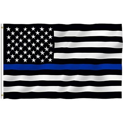 Anley Fly Breeze 3x5 Fuß Thin Blue Line USA Flagge Lebendige Farbe und UV-beständig Canvas Kopf- und Doppelnaht Auszeichnung für Strafverfolgungsbehörden Flaggen Polyester mit Messingösen Anley Fly Breeze 3x5 Fuß Thin Blue Line USA Flagge Lebendige Farbe und UV-beständig Canvas Kopf- und Doppelnaht Auszeichnung für Strafverfolgungsbehörden Flaggen Polyester mit Messingösen