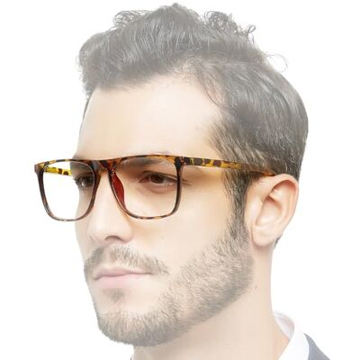 OCCI CHIARI Men's Oversized Reading Glasses, Fashion Readers for Men, Rectangular Glasses Spring Hinge 0 1.0 1.25 1.5 1.75 2.0 2.25 2.5 2.75 3.0 3.5 4.0 OCCI CHIARI Men's Oversized Reading Glasses, Fashion Readers for Men, Rectangular Glasses Spring Hinge 0 1.0 1.25 1.5 1.75 2.0 2.25 2.5 2.75 3.0 3.5 4.0