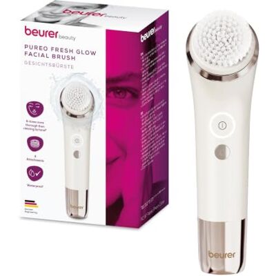 Beurer Pureo Fresh Glow Elektrische Gesichtsbürste mit 3 Intensitätsstufen Mit 4 Bürstenaufsätzen für jeden Hauttyp, Bürste für Tiefenreinigung, wasserdichte Gesichtsreinigungsbürste, gold Beurer Pureo Fresh Glow Elektrische Gesichtsbürste mit 3 Intensitätsstufen Mit 4 Bürstenaufsätzen für jeden Hauttyp, Bürste für Tiefenreinigung, wasserdichte Gesichtsreinigungsbürste, gold