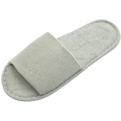 ZOLLNER Einwegslipper Gästehausschuh mit offener Spitze Frottierslipper für Reise, Spa, Sauna und Zuhause rutschhemmende Sohle Einheitsgröße Hotelqualität, 003 ZOLLNER Einwegslipper Gästehausschuh mit offener Spitze Frottierslipper für Reise, Spa, Sauna und Zuhause rutschhemmende Sohle Einheitsgröße Hotelqualität, 003