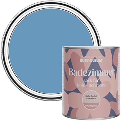Rust-Oleum Blue Moisture Resistant Bathroom Wood and Cabinet Paint in Satin Finish Cornflower Blue 750ml Rust-Oleum Blue Moisture Resistant Bathroom Wood and Cabinet Paint in Satin Finish Cornflower Blue 750ml