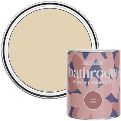 Rust-Oleum Beige Moisture Resistant Bathroom Wood and Cabinet Paint in Satin Finish Sandhaven 750ml Rust-Oleum Beige Moisture Resistant Bathroom Wood and Cabinet Paint in Satin Finish Sandhaven 750ml
