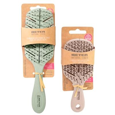 Beter Haarbürsten-Set – Anti-Zug-Bürste + Mini-Bürste, ideal für Reisen, Natural Fiber Beter Haarbürsten-Set – Anti-Zug-Bürste + Mini-Bürste, ideal für Reisen, Natural Fiber