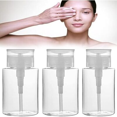 DXIA 3 Stück Pumpflasche Transparent, 200ml Transparent Parfümzerstäuber Leere Pumpspender Reise, Nagellackentferner Pumpe Dispenser leeren Plastikflasche, Nagellackentferner Flasche für Zuhause DXIA 3 Stück Pumpflasche Transparent, 200ml Transparent Parfümzerstäuber Leere Pumpspender Reise, Nagellackentferner Pumpe Dispenser leeren Plastikflasche, Nagellackentferner Flasche für Zuhause