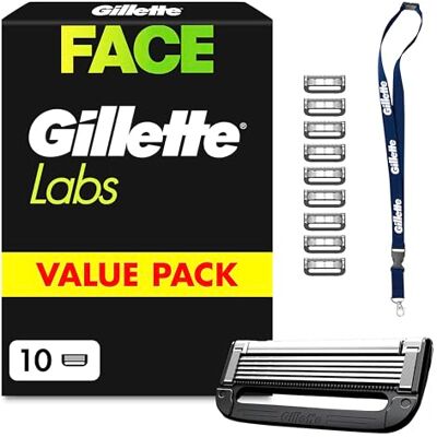 Gillette Labs Rasierklingen Herren, 10 Original Ersatzklingen, Schwarz Nassrasierer, Klingen Kompatibel mit Allen Labs Rasierern, Inkl. Heated Razor Und Schlüsselanhänger Gillette Labs Rasierklingen Herren, 10 Original Ersatzklingen, Schwarz Nassrasierer, Klingen Kompatibel mit Allen Labs Rasierern, Inkl. Heated Razor Und Schlüsselanhänger