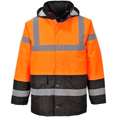 Portwest S467 Zweifarbige Warnschutz-Verkehrs-Jacke Viele Taschen Winddicht Portwest S467 Zweifarbige Warnschutz-Verkehrs-Jacke Viele Taschen Winddicht