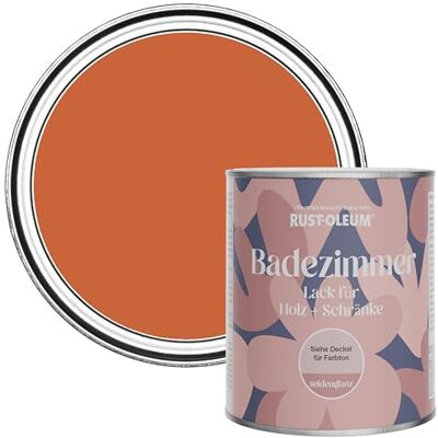 Rust-Oleum Orange Moisture Resistant Bathroom Wood and Cabinet Paint in Satin Finish Tiger Tea 750ml Rust-Oleum Orange Moisture Resistant Bathroom Wood and Cabinet Paint in Satin Finish Tiger Tea 750ml