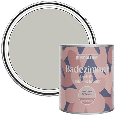 Rust-Oleum Grey Moisture Resistant Bathroom Wood and Cabinet Paint in Satin Finish Tyne Fog 750ml Rust-Oleum Grey Moisture Resistant Bathroom Wood and Cabinet Paint in Satin Finish Tyne Fog 750ml