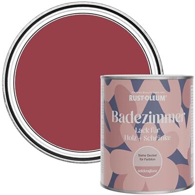 Rust-Oleum Red Moisture Resistant Bathroom Wood and Cabinet Paint in Satin Finish Soho 750ml Rust-Oleum Red Moisture Resistant Bathroom Wood and Cabinet Paint in Satin Finish Soho 750ml