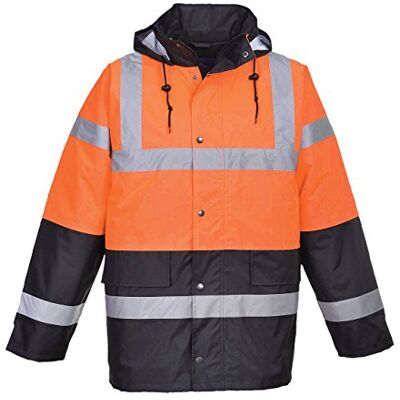 Portwest S467 Zweifarbige Warnschutz-Verkehrs-Jacke Viele Taschen Winddicht Portwest S467 Zweifarbige Warnschutz-Verkehrs-Jacke Viele Taschen Winddicht