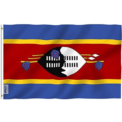 Anley Fly Breeze 3x5 Fuß Eswatini (Swasiland) Flagge Lebendige Farbe und UV-lichtbeständig Leinwandkopf und doppelt genäht Swazi Flags Polyester mit Messingösen 3 X 5 Ft Anley Fly Breeze 3x5 Fuß Eswatini (Swasiland) Flagge Lebendige Farbe und UV-lichtbeständig Leinwandkopf und doppelt genäht Swazi Flags Polyester mit Messingösen 3 X 5 Ft