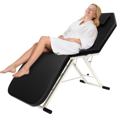 TflkQima Klappbare Massageliege Tragbarer Massagetisch für Salon & SPA 200–250kg Traglast,70° Rückenlehne,45° Fußteil,PU Schwamm,platzsparend zusammenklappbar TflkQima Klappbare Massageliege Tragbarer Massagetisch für Salon & SPA 200–250kg Traglast,70° Rückenlehne,45° Fußteil,PU Schwamm,platzsparend zusammenklappbar