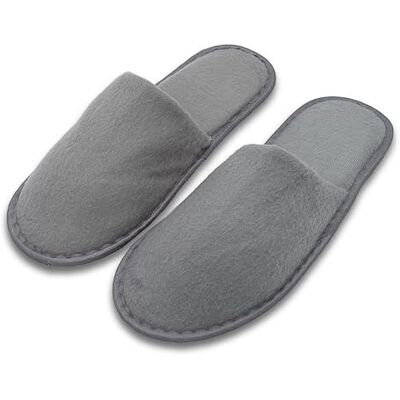 ZOLLNER Einwegslipper Gästehausschuh Frottierslipper für Reise, Spa, Sauna und Zuhause rutschhemmende Sohle geschlossene Spitze Einheitsgröße Hotelqualität, 574 ZOLLNER Einwegslipper Gästehausschuh Frottierslipper für Reise, Spa, Sauna und Zuhause rutschhemmende Sohle geschlossene Spitze Einheitsgröße Hotelqualität, 574