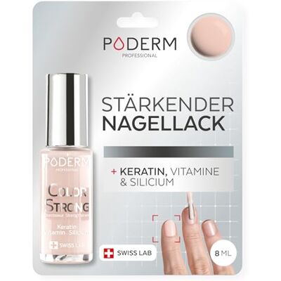 PODERM Nagelhärter Lack Powder Pink Repariert und Stärkt durch Semipermanenten Nagellack Geschädigte und Geschwächte Nägel Biotin und Keratin Entwickelt von einem Podologen in der Schweiz PODERM Nagelhärter Lack Powder Pink Repariert und Stärkt durch Semipermanenten Nagellack Geschädigte und Geschwächte Nägel Biotin und Keratin Entwickelt von einem Podologen in der Schweiz