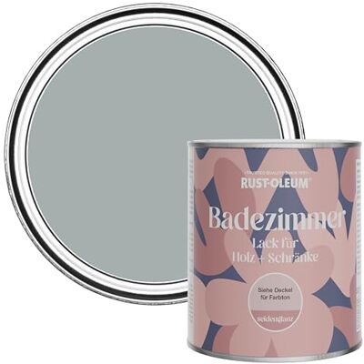 Rust-Oleum Grey Moisture Resistant Bathroom Wood and Cabinet Paint in Satin Finish Mineral Grey 750ml Rust-Oleum Grey Moisture Resistant Bathroom Wood and Cabinet Paint in Satin Finish Mineral Grey 750ml
