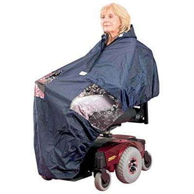 Homecraft Powerchair Cape - Wasserdichter Rollstuhlüberzug mit transparenten Paneelen Homecraft Powerchair Cape - Wasserdichter Rollstuhlüberzug mit transparenten Paneelen
