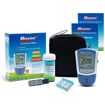 GIMA MISSION 23932 3-in-1-Cholesterinmonitor zur Bestimmung des Cholesterintriglyceridspiegels, des Gesamtcholesterins Sowie von LDL und HDL GIMA MISSION 23932 3-in-1-Cholesterinmonitor zur Bestimmung des Cholesterintriglyceridspiegels, des Gesamtcholesterins Sowie von LDL und HDL