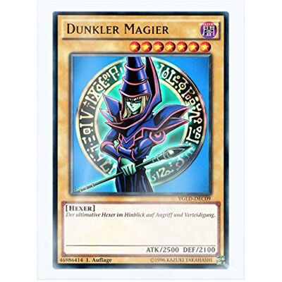 Yu-Gi-Oh! YGLD-DEC09 Dunkler Magier 1. Auflage im Set mit original Gwindi Kartenschutzhülle Yu-Gi-Oh! YGLD-DEC09 Dunkler Magier 1. Auflage im Set mit original Gwindi Kartenschutzhülle