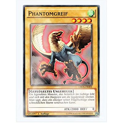 Yu-Gi-Oh! CROS-DE001 Phantomgreif 1. Auflage im Set mit original Gwindi Kartenschutzhülle Yu-Gi-Oh! CROS-DE001 Phantomgreif 1. Auflage im Set mit original Gwindi Kartenschutzhülle