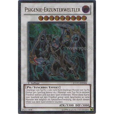 Yu-Gi-Oh! EXVC-DE044 Psigenie-Erzunterweltler im Set mit original Gwindi Kartenschutzhülle Yu-Gi-Oh! EXVC-DE044 Psigenie-Erzunterweltler im Set mit original Gwindi Kartenschutzhülle