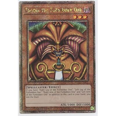 Yu-Gi-Oh! Exodia The Forbidden One TN23-EN002 Quarter Century Secret Rare Limited Edition Yu-Gi-Oh! Exodia The Forbidden One TN23-EN002 Quarter Century Secret Rare Limited Edition