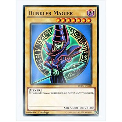 Yu-Gi-Oh! DPBC-DE008 Dunkler Magier 1. Auflage im Set mit original Gwindi Kartenschutzhülle Yu-Gi-Oh! DPBC-DE008 Dunkler Magier 1. Auflage im Set mit original Gwindi Kartenschutzhülle