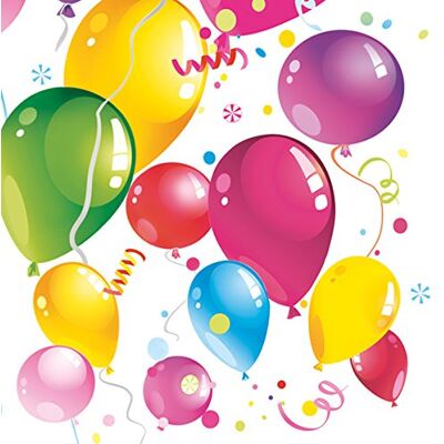 Maki Servietten/Napkins/33x33cm/20St. Packg./Serviettentechnik/Bunte Luftballons Maki Servietten/Napkins/33x33cm/20St. Packg./Serviettentechnik/Bunte Luftballons