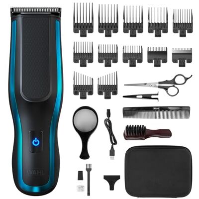 Wahl Self Clip 360 Lithium-Haarschneider für Herren zum Selberschneiden Gleichmäßiger Schnitt, Dual-Grip 360 Secure Grip, reibungsloser Schnitt, 10 Aufsteckkämme, USB-Aufladung, abspülbare Klingen Wahl Self Clip 360 Lithium-Haarschneider für Herren zum Selberschneiden Gleichmäßiger Schnitt, Dual-Grip 360 Secure Grip, reibungsloser Schnitt, 10 Aufsteckkämme, USB-Aufladung, abspülbare Klingen