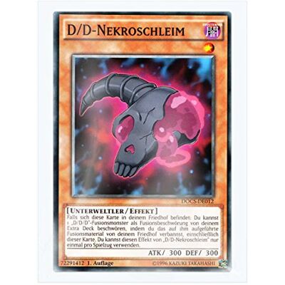Yu-Gi-Oh! DOCS-DE012 D/D-Nekroschleim 1. Auflage im Set mit original Gwindi Kartenschutzhülle Yu-Gi-Oh! DOCS-DE012 D/D-Nekroschleim 1. Auflage im Set mit original Gwindi Kartenschutzhülle