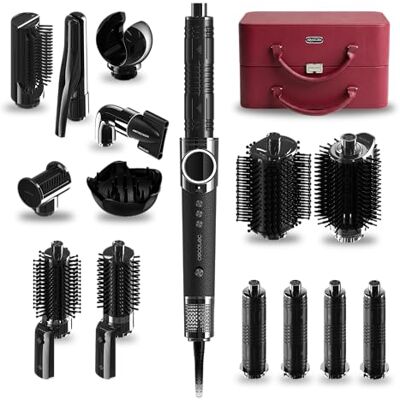 Cecotec Multistyler AirGlisse 14in1 Platinum, 1400 W, 110.000 U/min Plasmafunktion, Digitaldisplay und PTC-Heizplatten für Trocknen, Glätten, Locken und Volumen; inklusive Etui Cecotec Multistyler AirGlisse 14in1 Platinum, 1400 W, 110.000 U/min Plasmafunktion, Digitaldisplay und PTC-Heizplatten für Trocknen, Glätten, Locken und Volumen; inklusive Etui