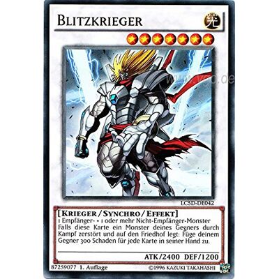 Yu-Gi-Oh! LC5D-DE042 Blitzkrieger 1. Auflage im Set mit original Gwindi Kartenschutzhülle Yu-Gi-Oh! LC5D-DE042 Blitzkrieger 1. Auflage im Set mit original Gwindi Kartenschutzhülle