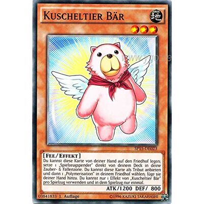 Yu-Gi-Oh! SP15-DE023 Kuscheltier Bär 1. Auflage im Set mit original Gwindi Kartenschutzhülle Yu-Gi-Oh! SP15-DE023 Kuscheltier Bär 1. Auflage im Set mit original Gwindi Kartenschutzhülle