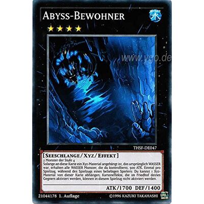 Yu-Gi-Oh! THSF-DE047 Abyss-Bewohner 1. Auflage im Set mit original Gwindi Kartenschutzhülle Yu-Gi-Oh! THSF-DE047 Abyss-Bewohner 1. Auflage im Set mit original Gwindi Kartenschutzhülle