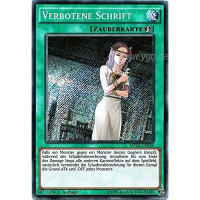 Yu-Gi-Oh! MP15-DE038 Verbotene Schrift 1. Auflage im Set mit original Gwindi Kartenschutzhülle Yu-Gi-Oh! MP15-DE038 Verbotene Schrift 1. Auflage im Set mit original Gwindi Kartenschutzhülle