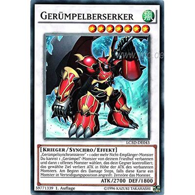Yu-Gi-Oh! LC5D-DE043 Gerümpelberserker 1. Auflage im Set mit original Gwindi Kartenschutzhülle Yu-Gi-Oh! LC5D-DE043 Gerümpelberserker 1. Auflage im Set mit original Gwindi Kartenschutzhülle