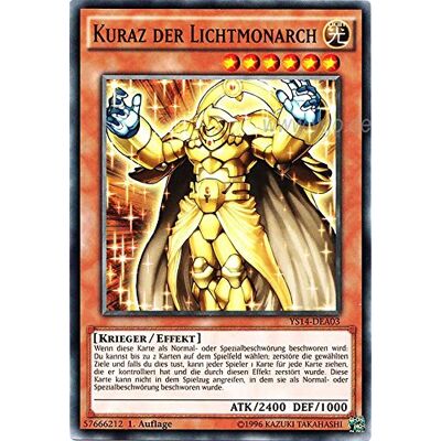 Yu-Gi-Oh! YS14-DEA03 Kuraz der Lichtmonarch 1. Auflage im Set mit original Gwindi Kartenschutzhülle Yu-Gi-Oh! YS14-DEA03 Kuraz der Lichtmonarch 1. Auflage im Set mit original Gwindi Kartenschutzhülle